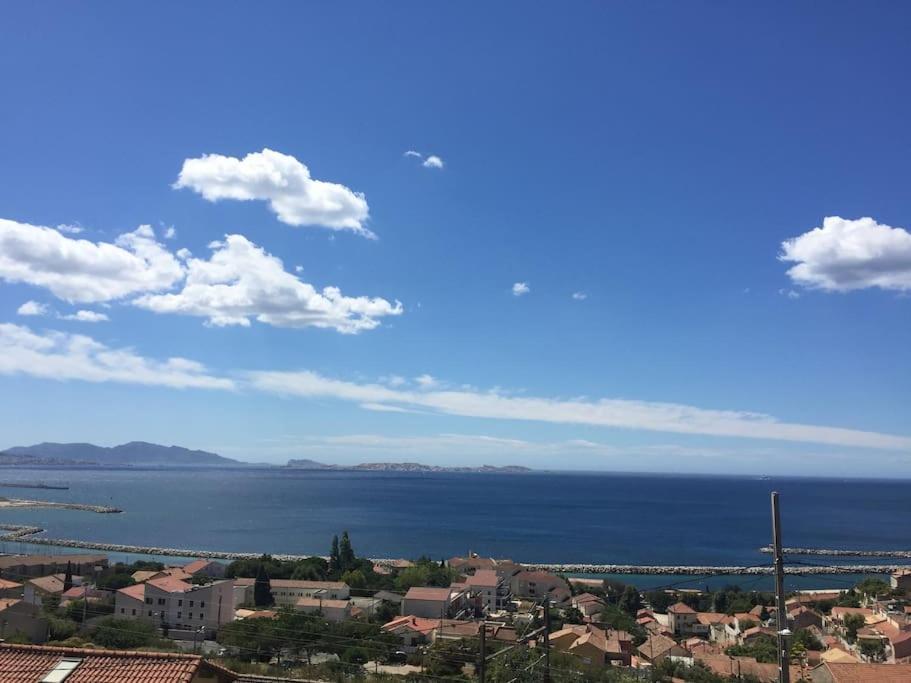 Superbe Terrasse Avec Vue Panoramique Sur La Mer Марсель Экстерьер фото