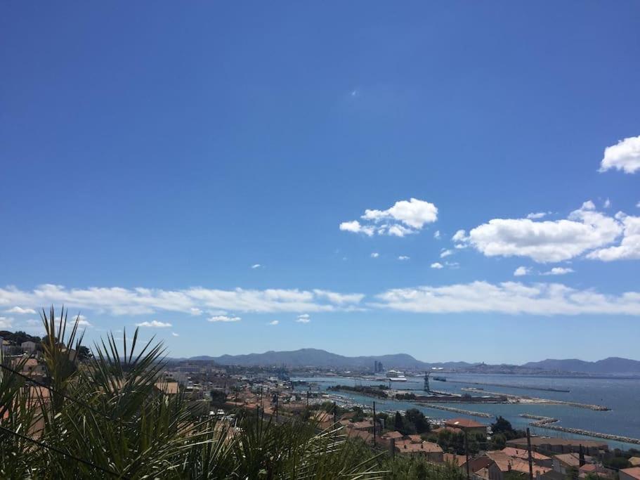 Superbe Terrasse Avec Vue Panoramique Sur La Mer Марсель Экстерьер фото